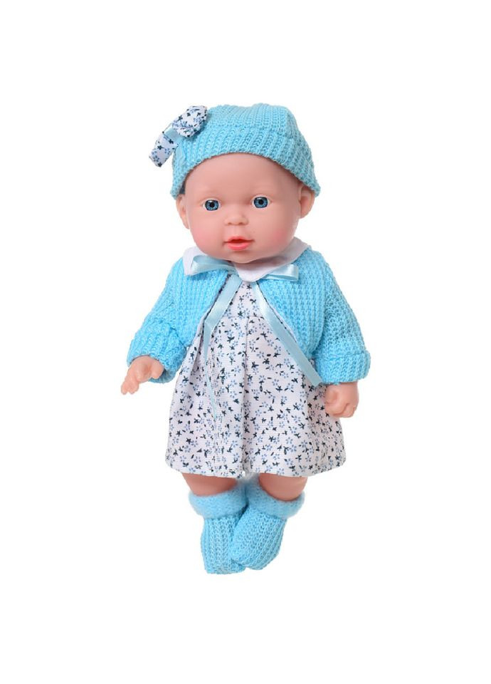 Лялька пупс 216-H-255-F 26 см, плаче, сміється, каже "ма-ма", "па-па" Синя сукня Limo Toy (300387900)
