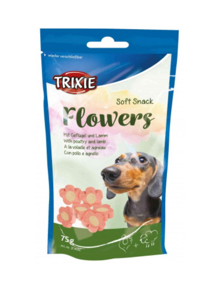 Мягкое лакомство Soft Snack Flowers для собак, 75 грамм Trixie (293408227)