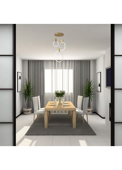 Светодиодная накладная люстра AL6500 GRAND 50Вт золото Feron (365650987)