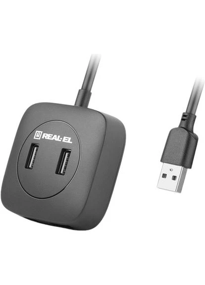 USB-хаб HQ-177 Black (EL123110009) Real-El (323095907)