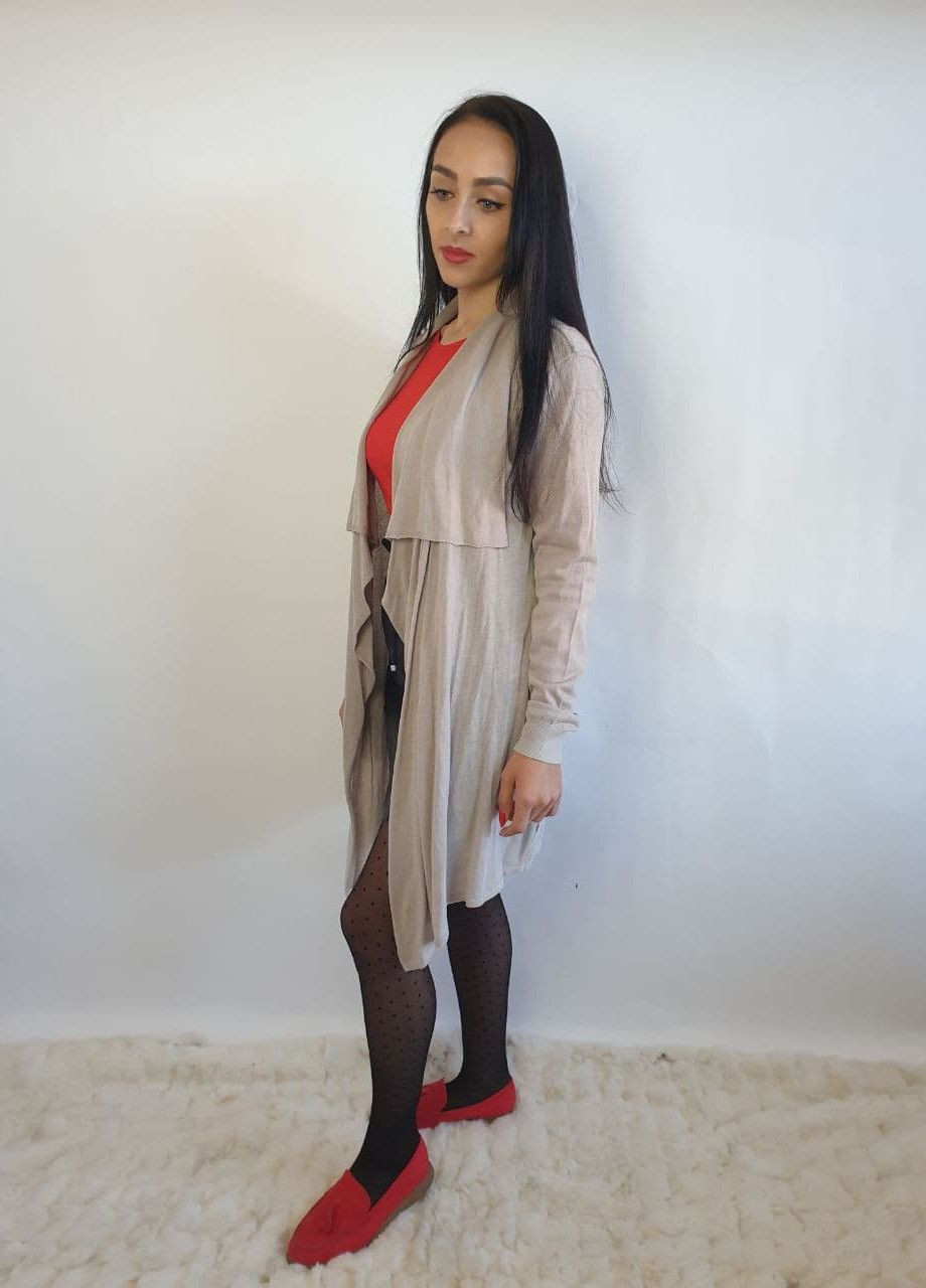 Бежевый демисезонный кардиган Silvian Heach