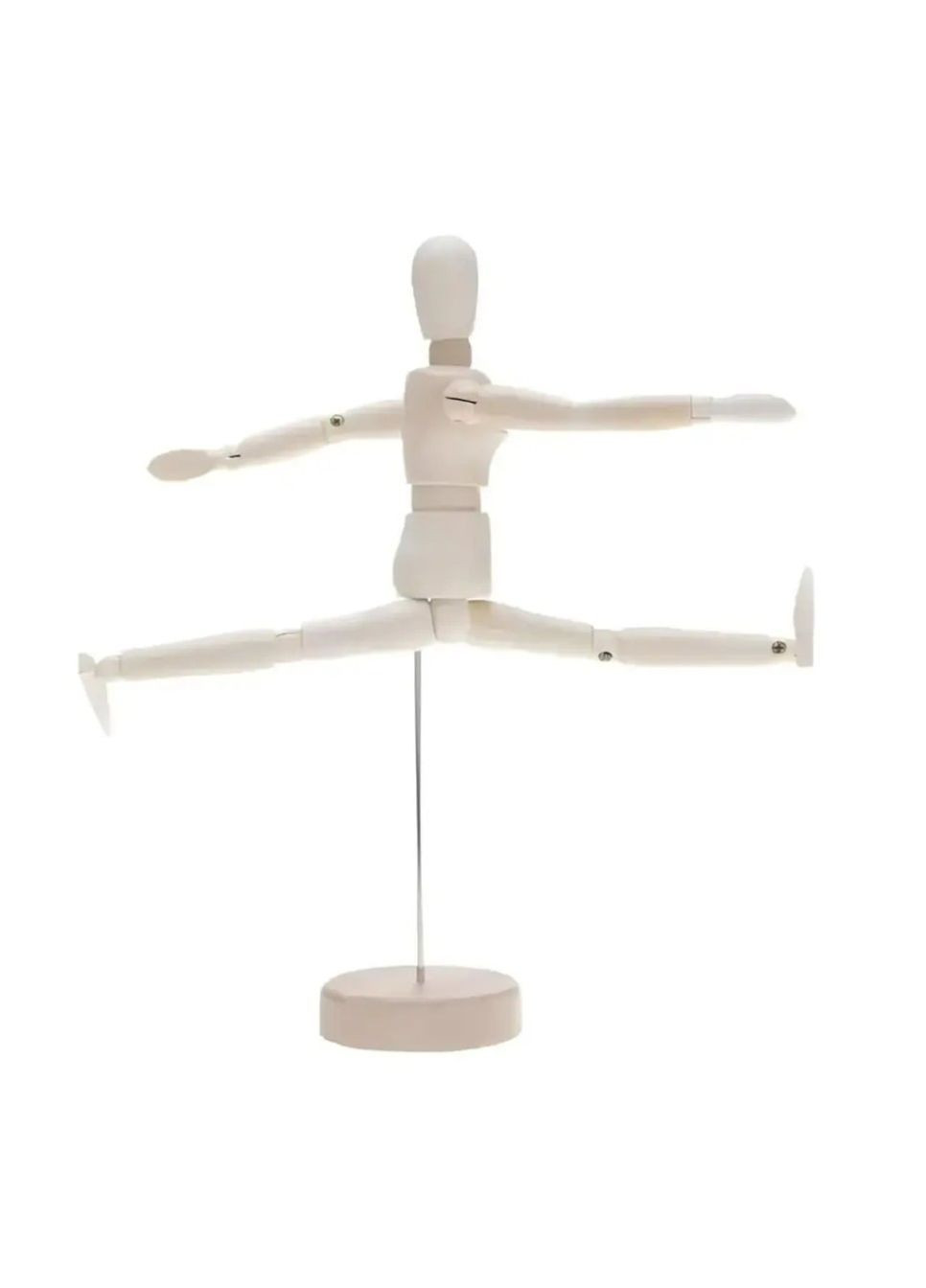 Подвижный деревянный манекен 14 см, бежевый, художественная фигура для рисования и творчества No Brand (364191386)