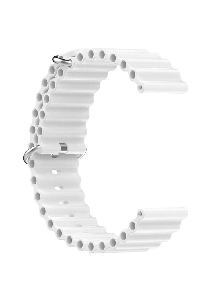 Ремешок силиконовый Ocean для часов Xiaomi Amazfit GTR 47 mm - White Primolux (333719951)