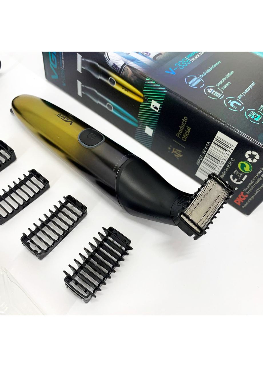 Бритва-триммер для стрижки бороды и усов V-339 GOLD VGR (364664291)