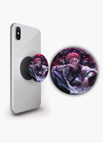 Тримач для телефону PopSockets Аніме Магічна битва #016 Чорний No Brand (304505854)