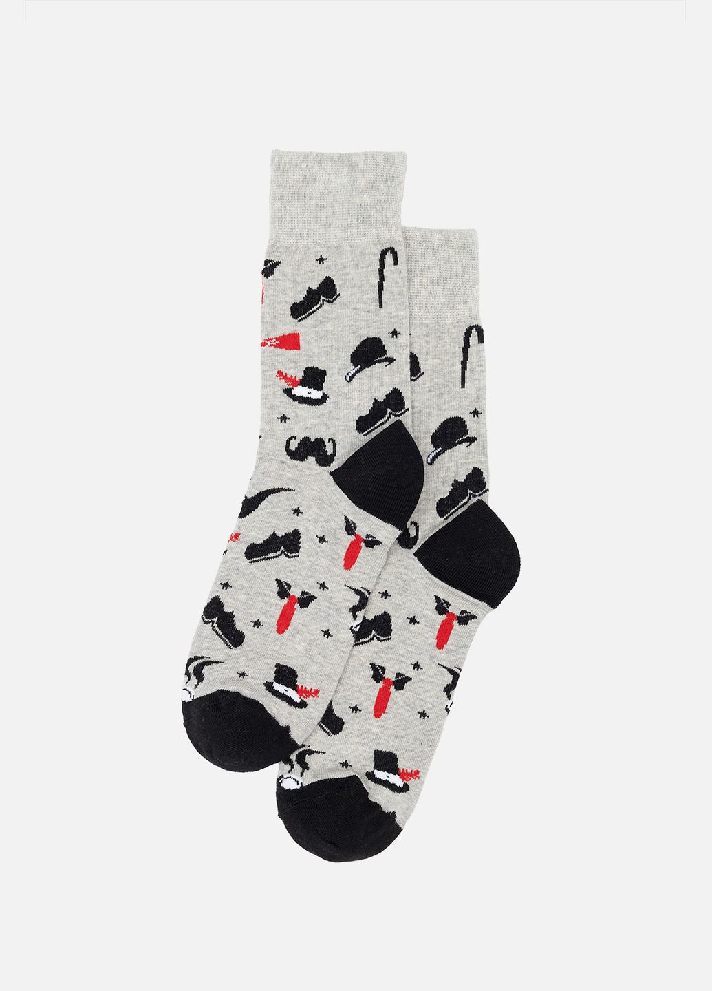 Чоловічі високі шкарпетки з візерунком колір сірий ЦБ-00245278 Yuki (286761448)