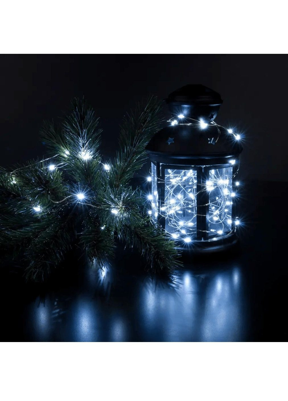 Світлодіодна кімнатна гірлянда крапля роси нитка з роботою від USB пультом управління 50 м 500LED (478590-Prob) Холодна біла Unbranded (307247517)