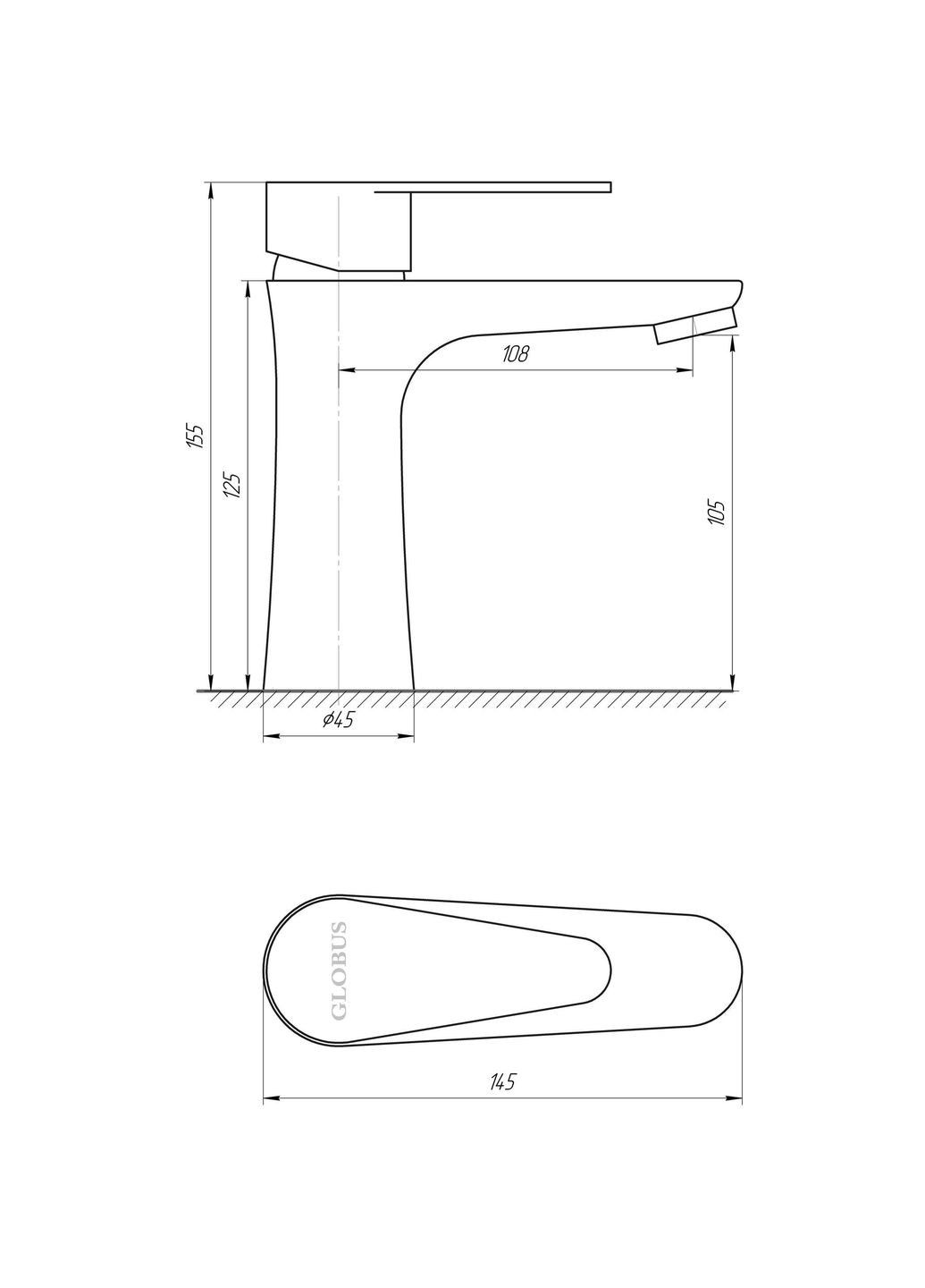 Смеситель для умывальника MAIN SM-101 Globus Lux (335040396)