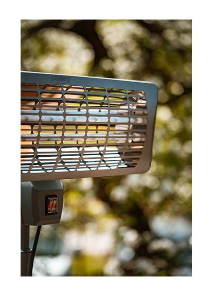 Обігрівач для патіо тераси веранди кварцовий окремостоячий 2000 Вт IP24 з регулюванням висоти та нахилу безпечний вуличний Camry (367108370)