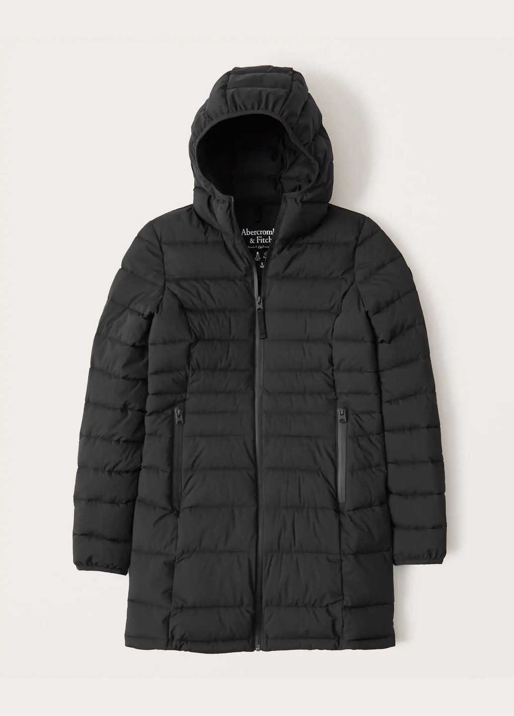 Чорна демісезонна куртка демісезонна - жіноча куртка af8329w Abercrombie & Fitch