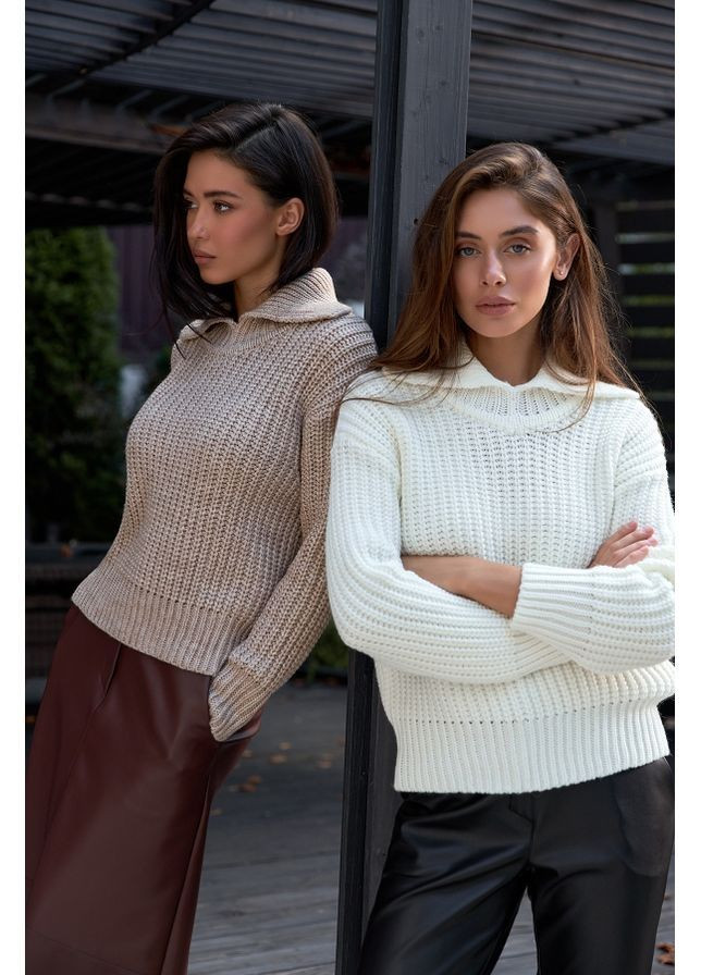 Сірий светр 2782 льон Triko Bakh