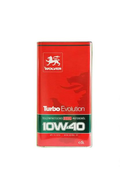 Автомобильное моторное масло Turbo Evolution 10W-40 4л Wolver (352760812)