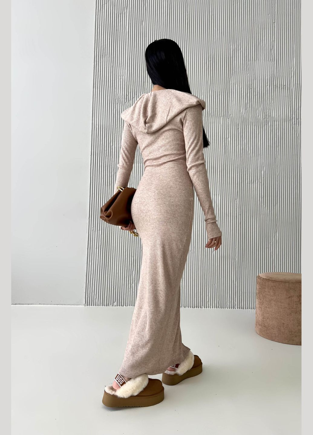 Бежева повсякденний, кежуал сукня футляр Liton