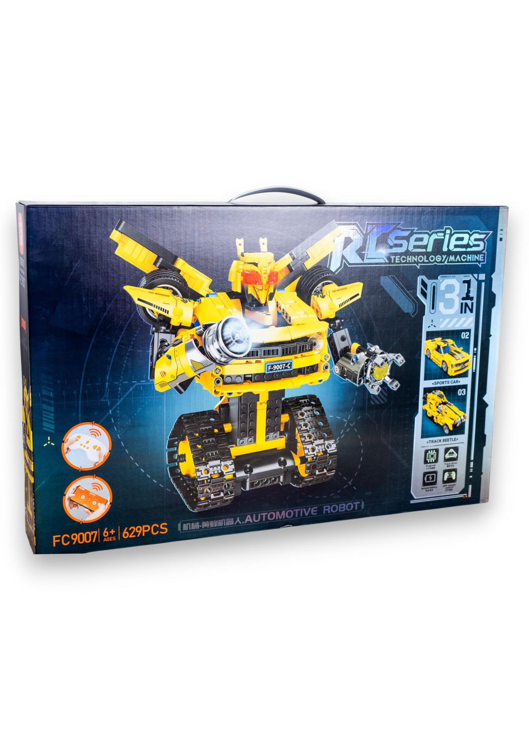 Конструктор Робот-Трансформер на пульте управления Bumblebee 3в1 627 деталей G482923-fc9007 No Brand (367725044)