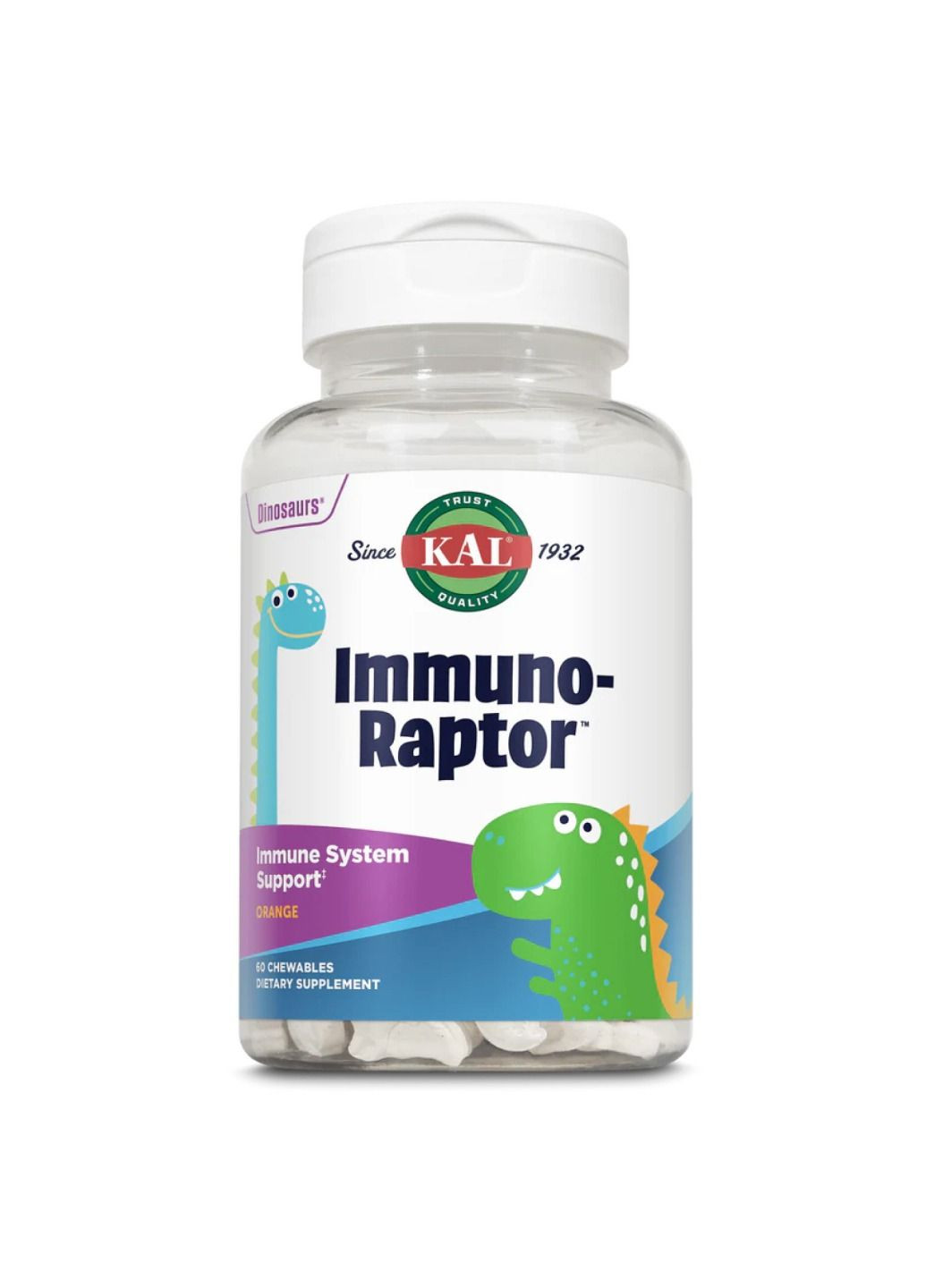 Комплекс вітамінів Immuno-Raptor - 60 chewable Orange KAL (288677467)