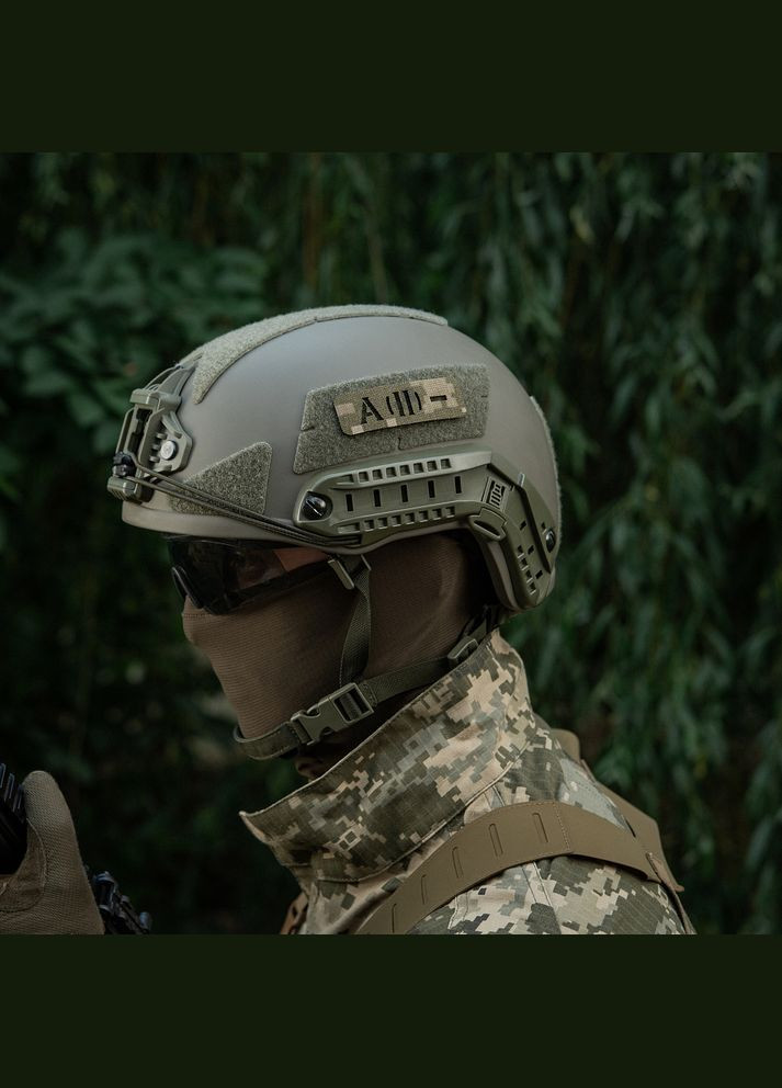 Нашивка группа крови A(II) сквозная Laser Cut 25х80 MM14 M-TAC (315339505)