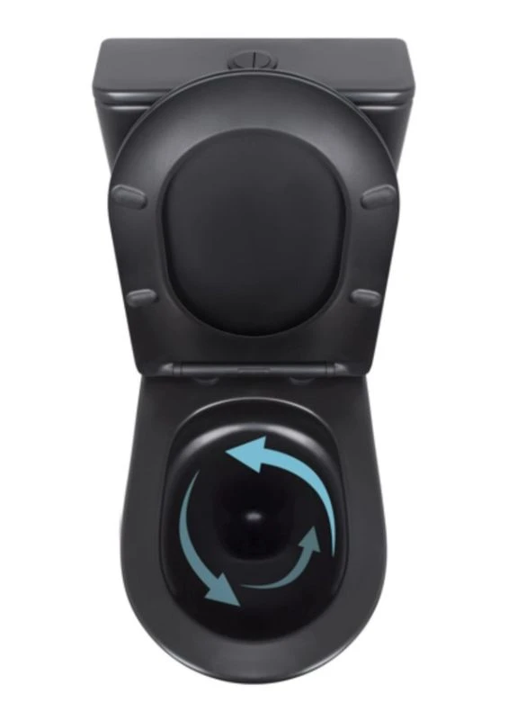 Унітаз підлоговий Scorpio Ultra Quiet з сидінням Slim Duroplast/ Soft-close/ Quick Release QT14226088AMB Qtap SD00052562 (385687514)