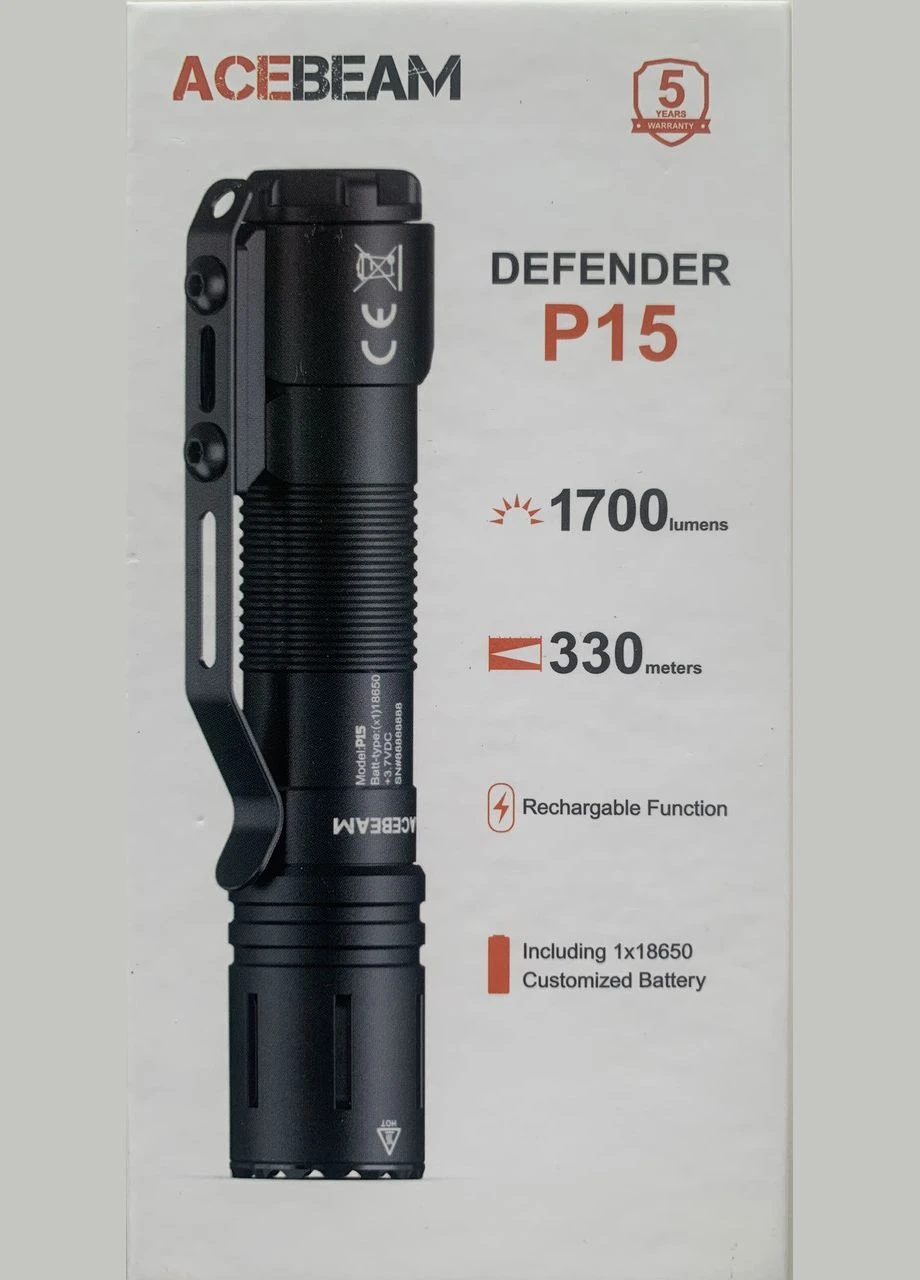 Фонтар Acebeam P15 тактичний темно-зелений Defender (382396899)