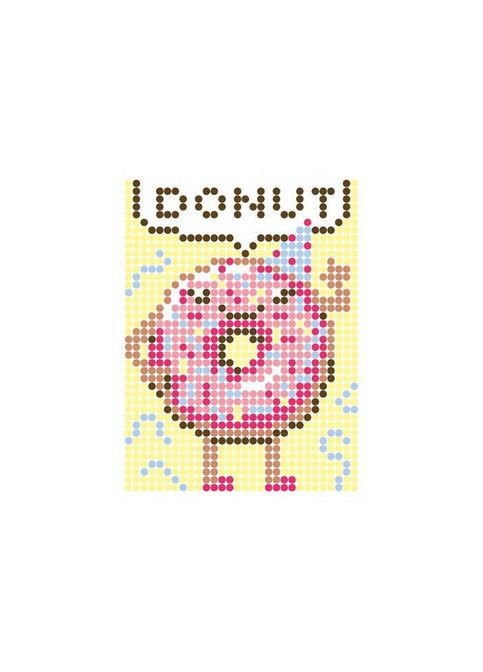 Картина за номерами стікерами в тубусі "Пончик", 1200 стікерів 1869, УМНЯШКА (302385350)