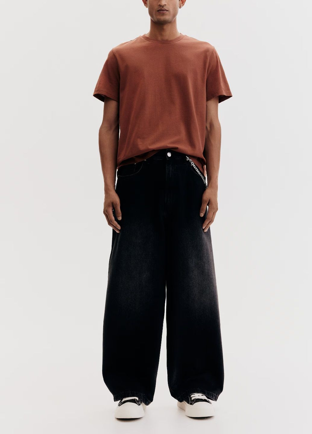 Светло-коричневая футболка H&M