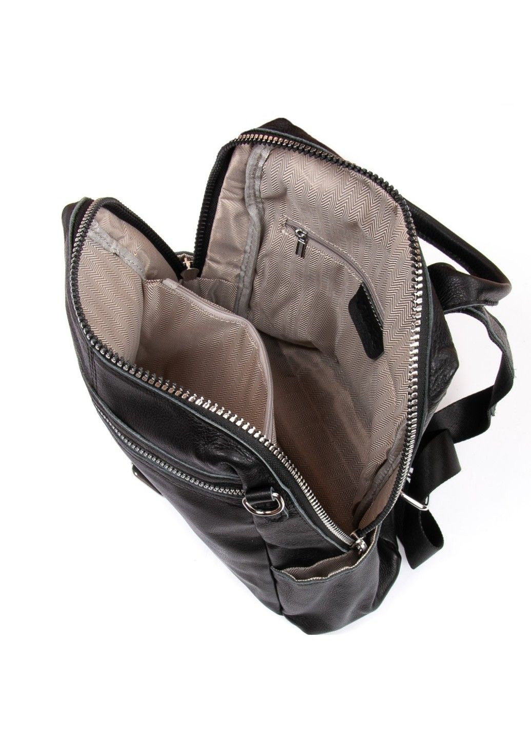 Женская кожаный рюкзак 8781-9 black Alex Rai (293765263)