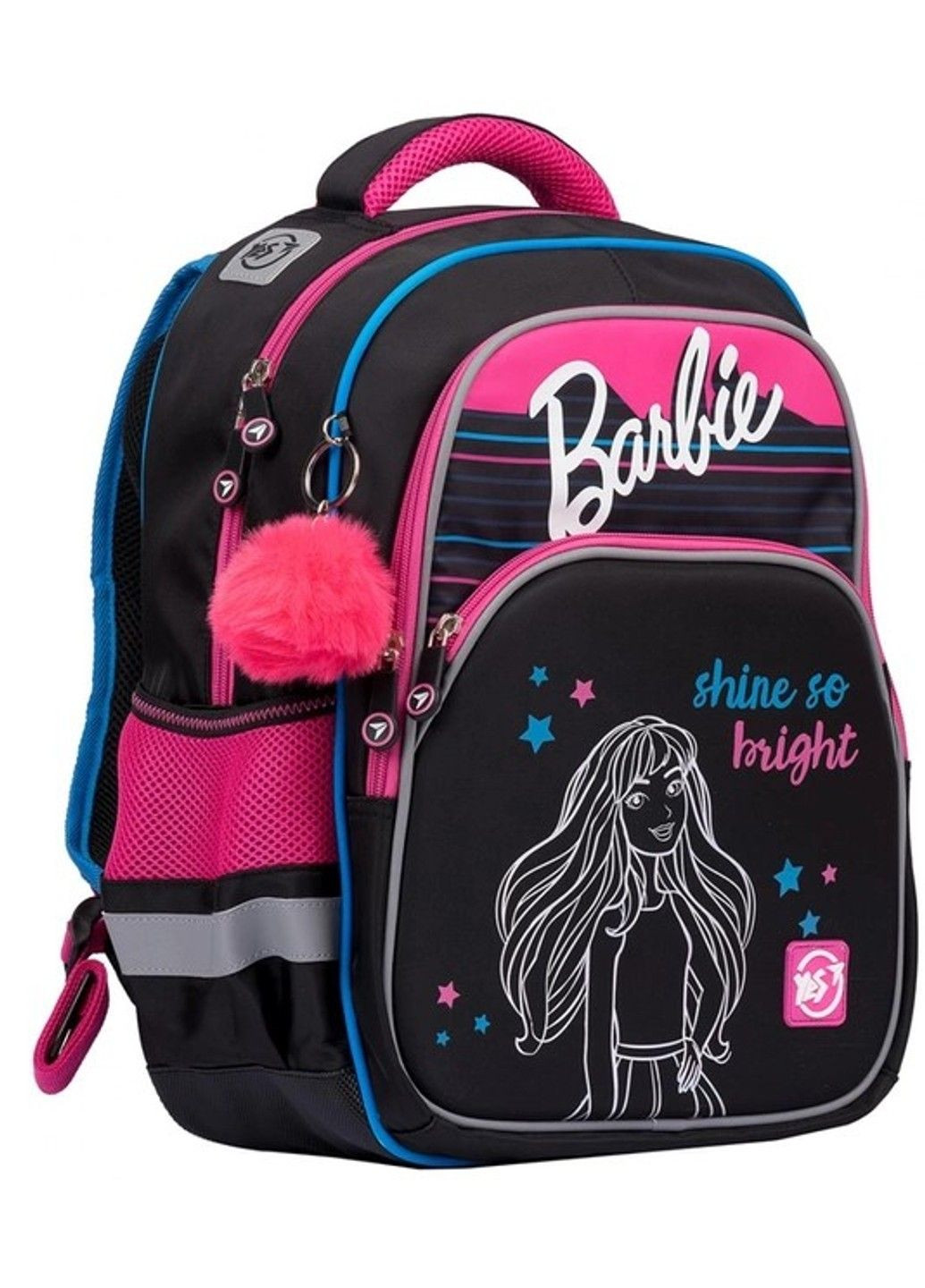 Рюкзак школьный S-40 Barbie,черный с малиновым 558792 Yes (283038774)