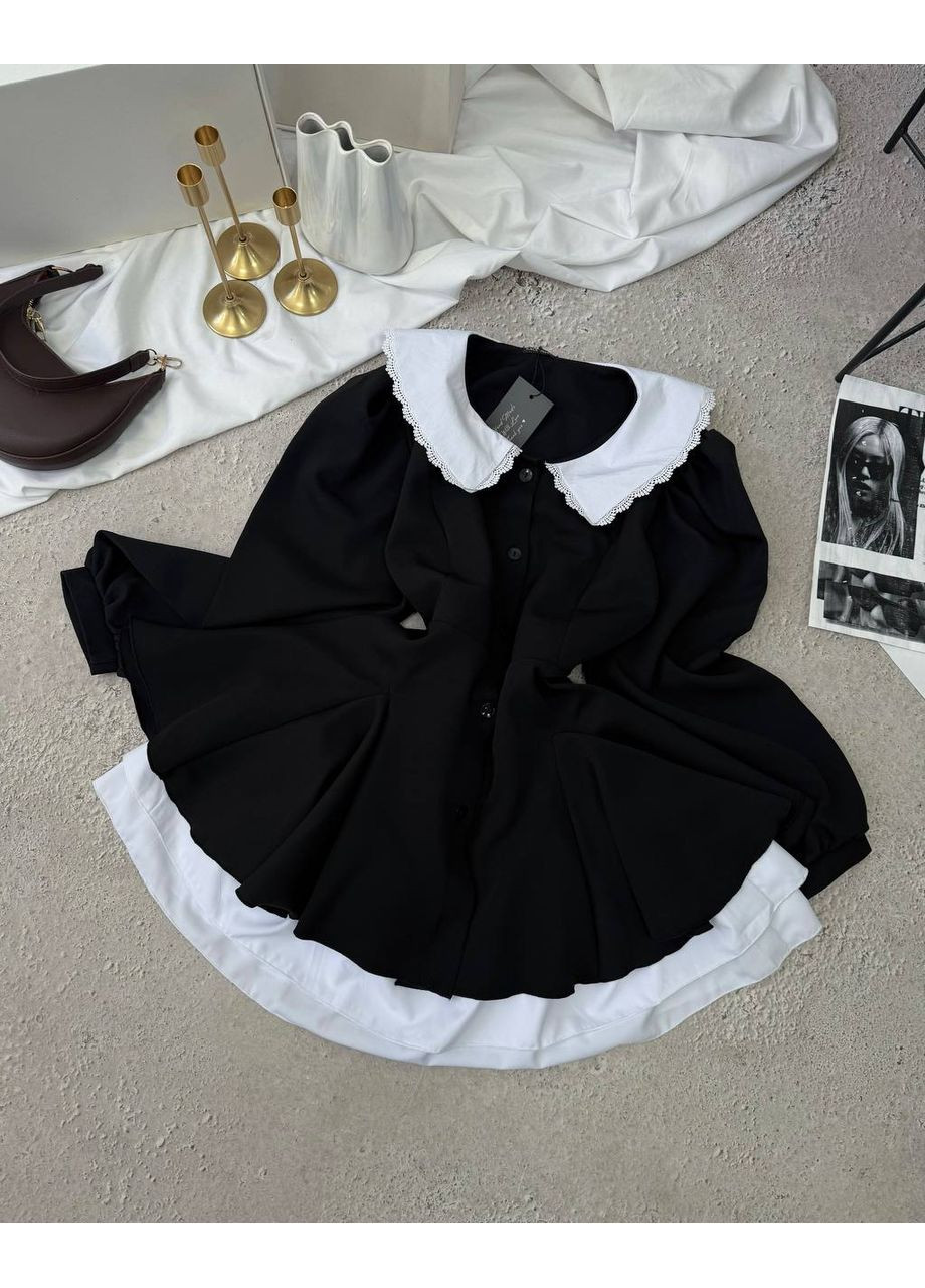 Чорна коктейльна, повсякденний, вечірня, ділова, кежуал жіноча сукня FINO Mode