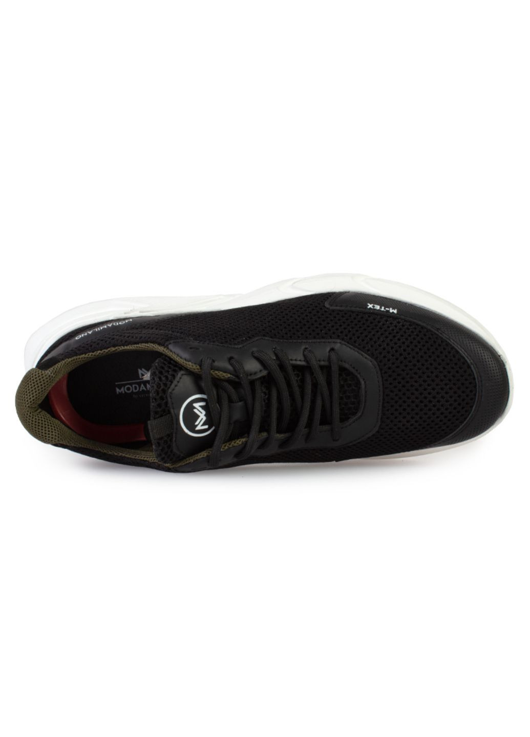 Черные демисезонные кроссовки мужские бренда 9200436_(3) ModaMilano