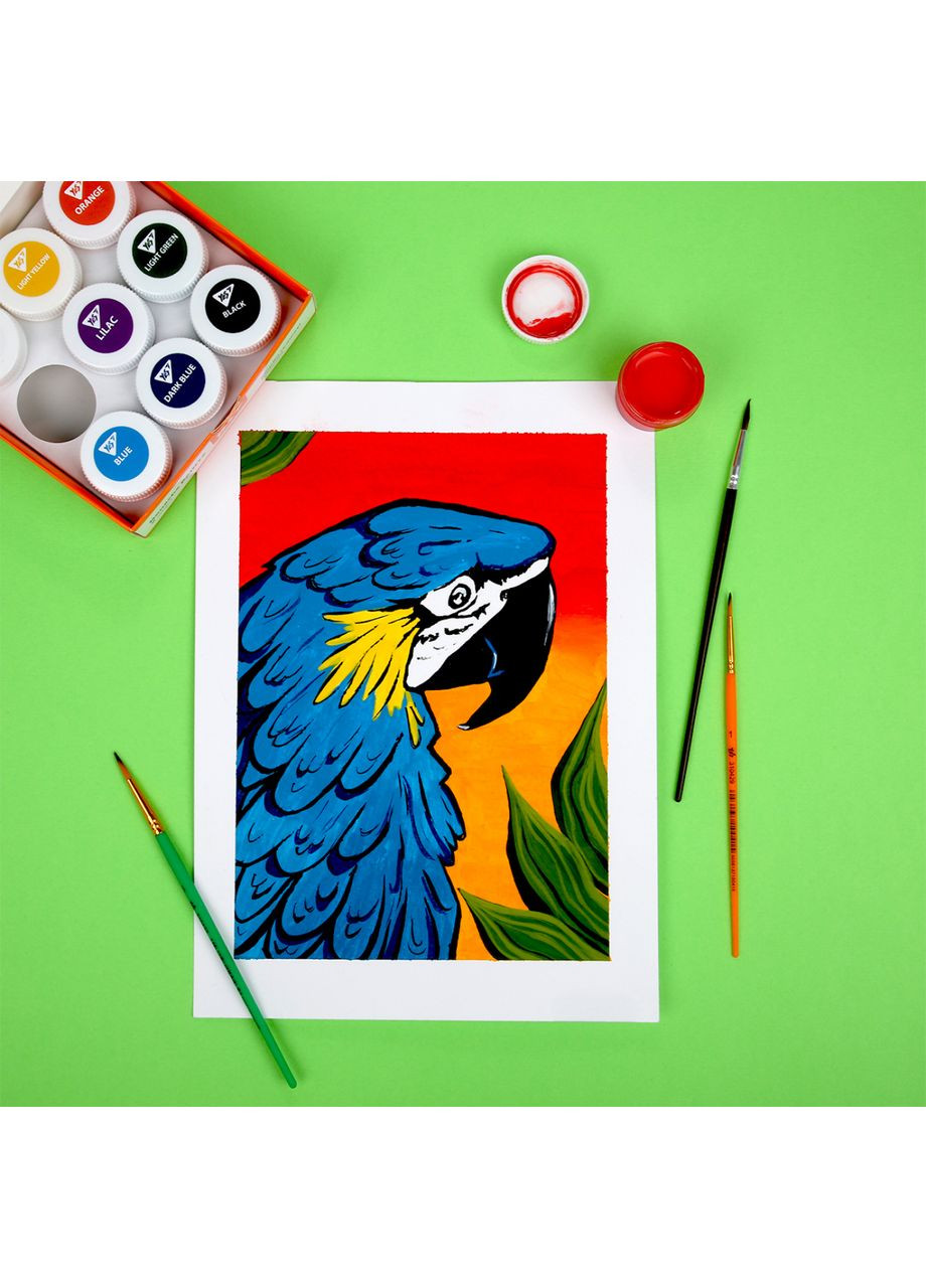 Фарби гуашеві Orange Line, 9 кольорів по 20 мл () Yes 230431 (348473903)