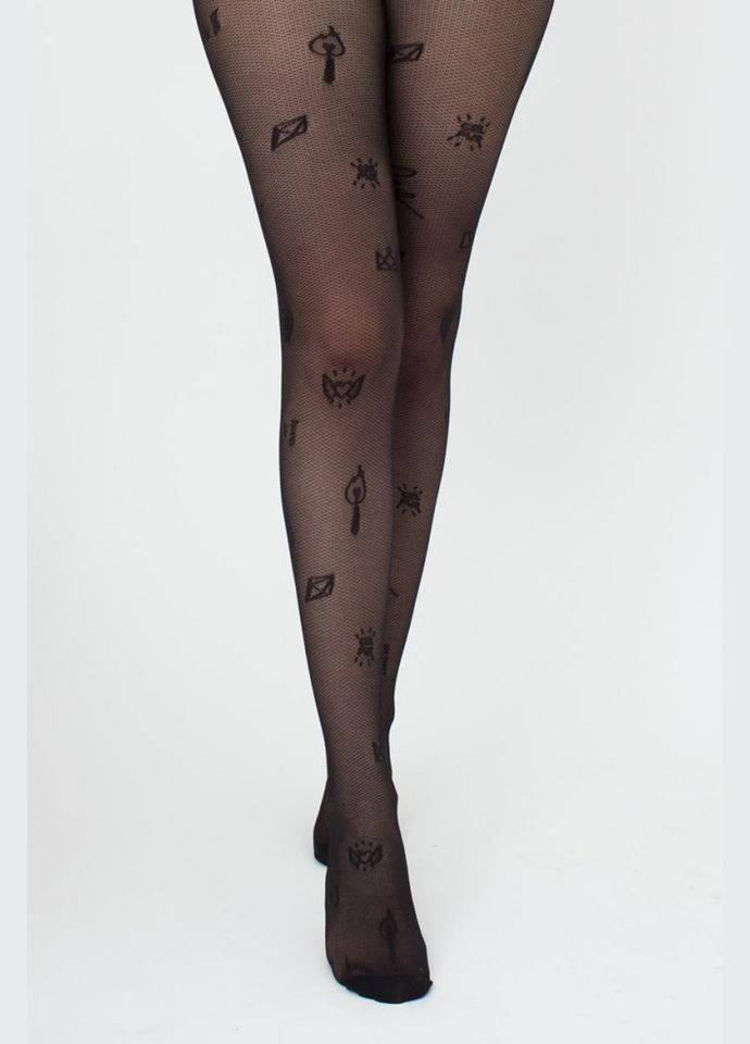 Колготки жіночі тонкі фантазійні з малюнками INFLUENCE №1 40 den Giulia INFLUENCE 1 (297927079)