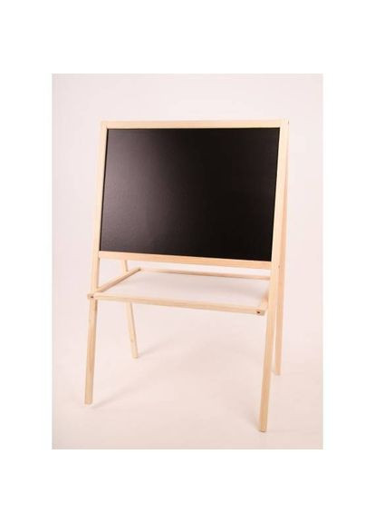 Мольберт двухсторонний мелово-магнитный 100x66см доска для рисования с деревянной полкой Star Toys (362695603)