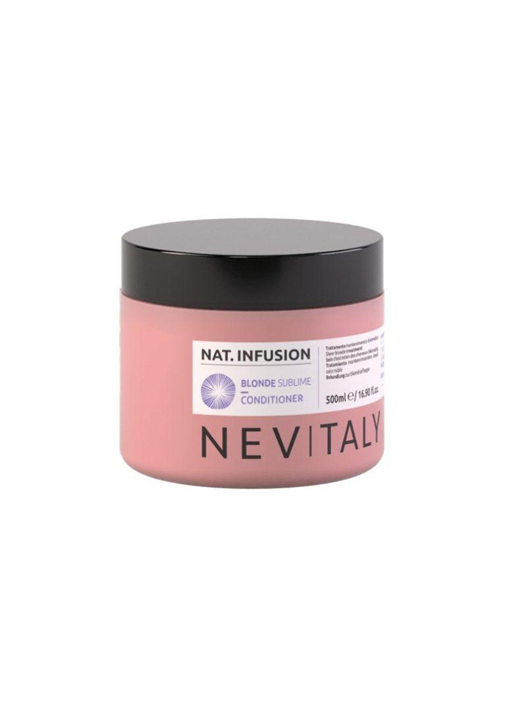 Крем-кондиціонер для нейтралізації жовтих відтінків NAT.Infusion Blonde Sublime Conditioner 500 мл NEVITALY (331144937)