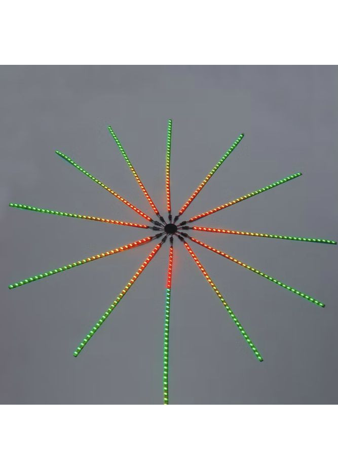 Світлодіодний Led феєрверк, програмована USB стрічка на стіну з APP Bluetooth, 1м + 0.5м SFK-18 RGB No Brand (350349224)