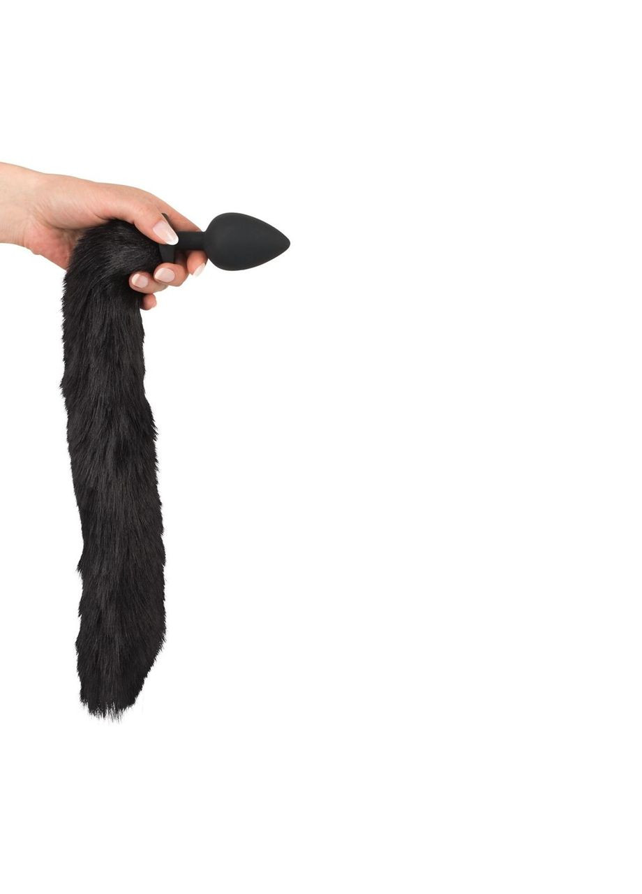 Комплект для сексу Чорна Кішечка Анальна пробка з хвостиком і вушка Bad Kitty (317747216)