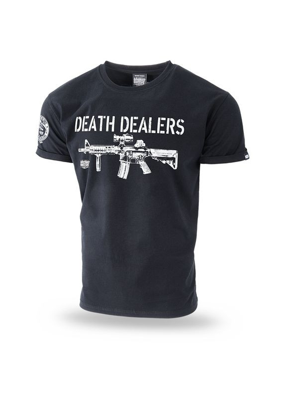 Черная футболка death dealers ts308abk Dobermans Aggressive