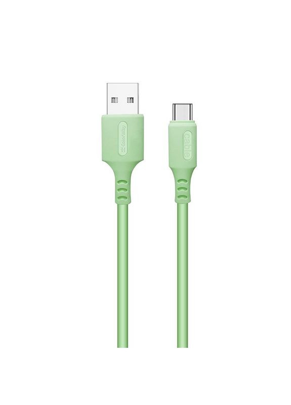 Кабель USB - USB Type-C (M/M), soft silicone, 2.4 А, 1 м, Green (CW-CBUC042-GR) Colorway (336955396)
