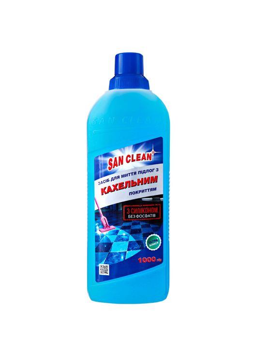 Засіб для миття підлоги для кахлю та плитки, 1 л San Clean (328393545)