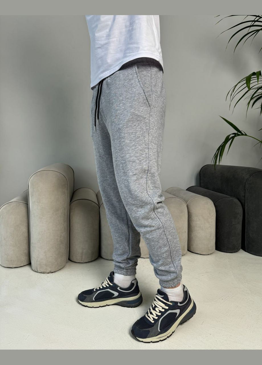 Светло-серые спортивные, повседневный демисезонные брюки Vakko