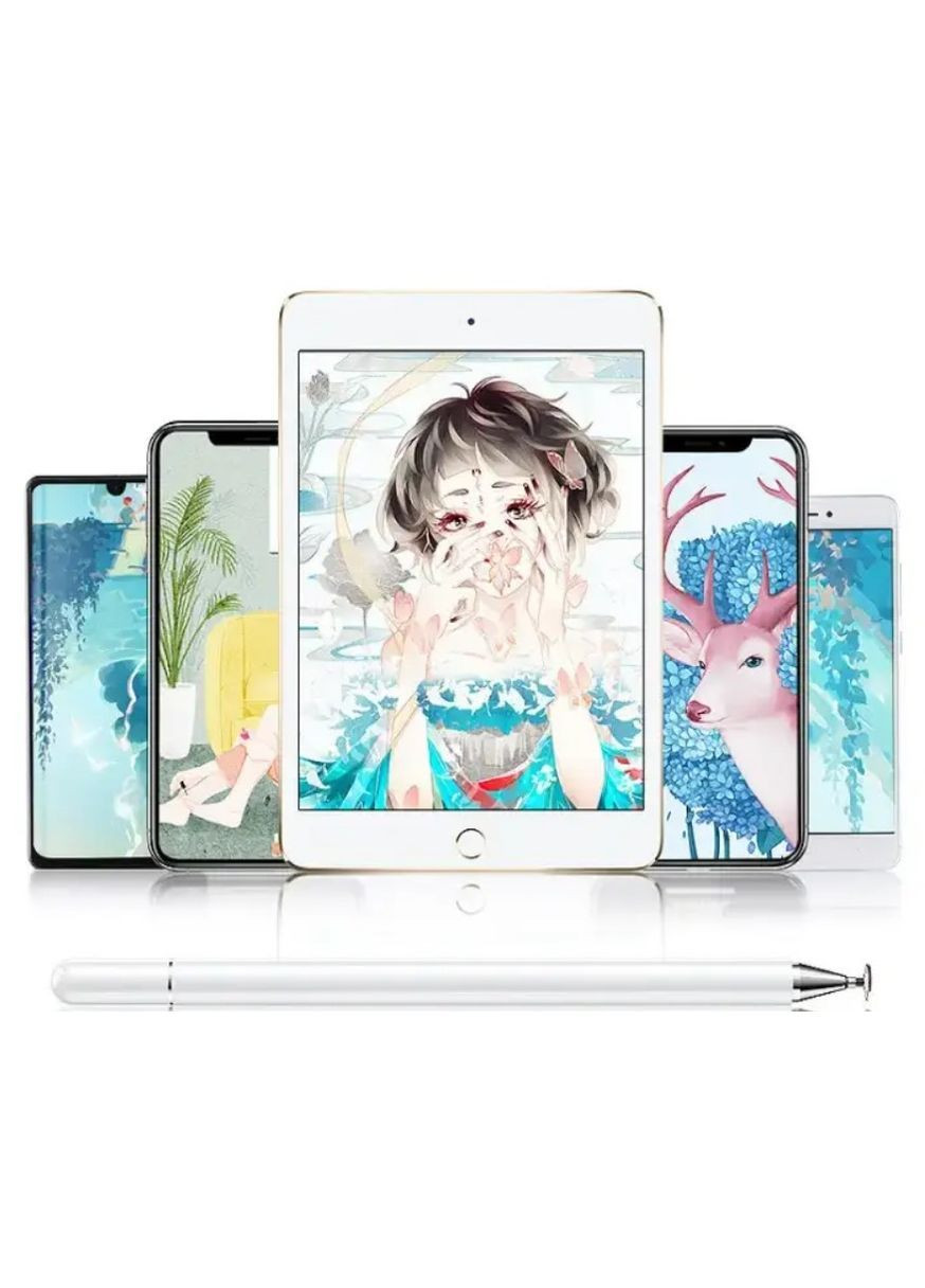 Універсальний стілус для планшета, телефону Android та IOS Білий (2104618805) No Brand (370605114)
