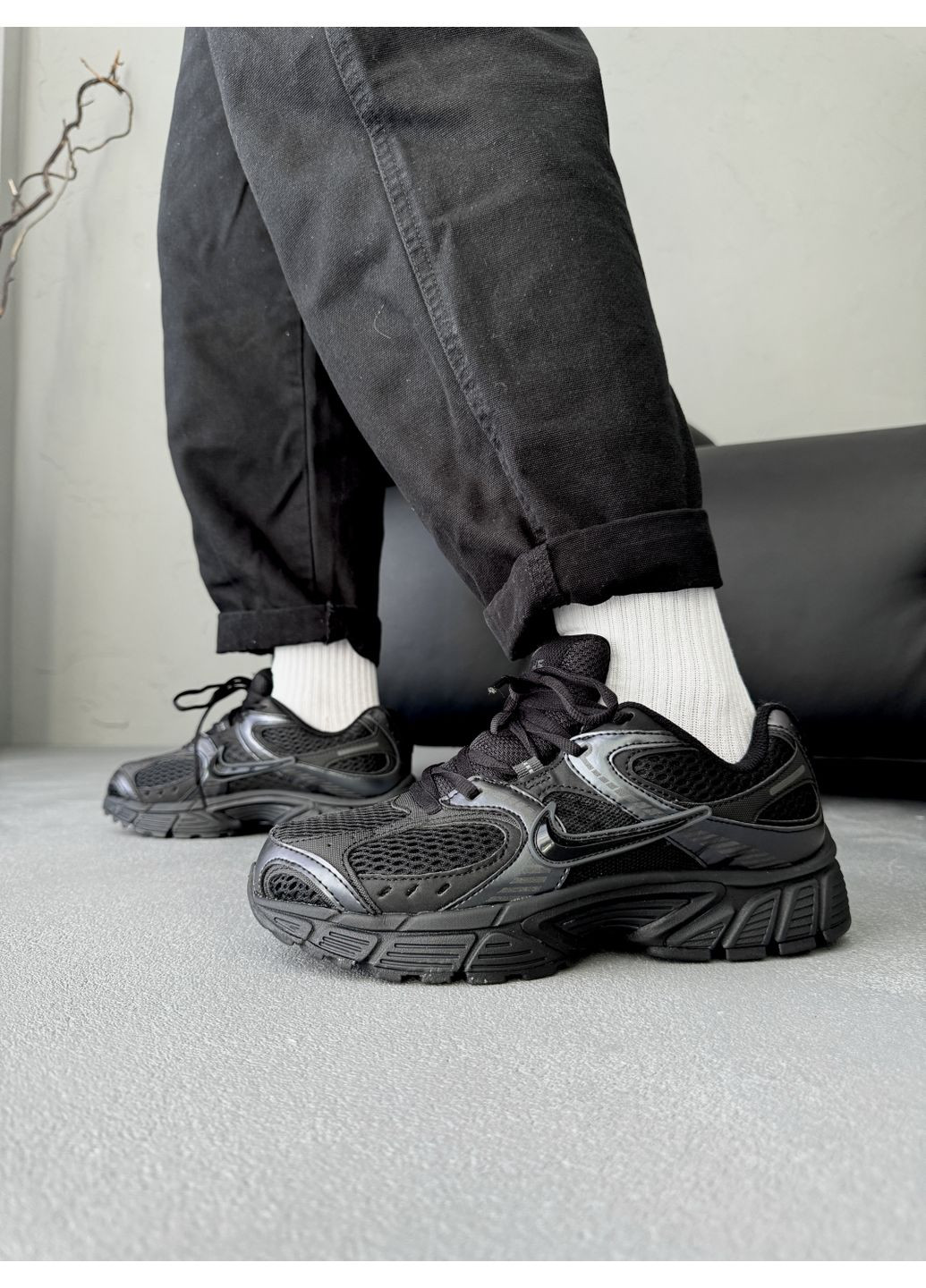 Черные демисезонные кроссовки мужские nike v5 rnr triple black найк v5 rnr No Brand