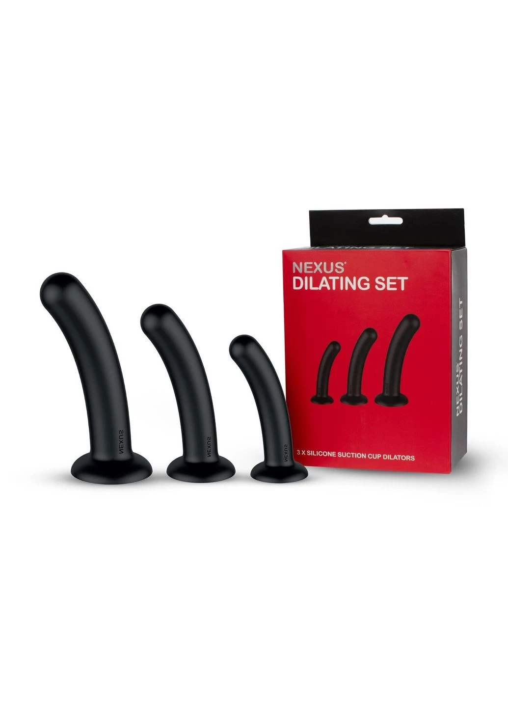 Набір дилдо Dilating Set (17см, 15см, 12,5см) (м'ята упаковка!!!) Nexus (380045179)