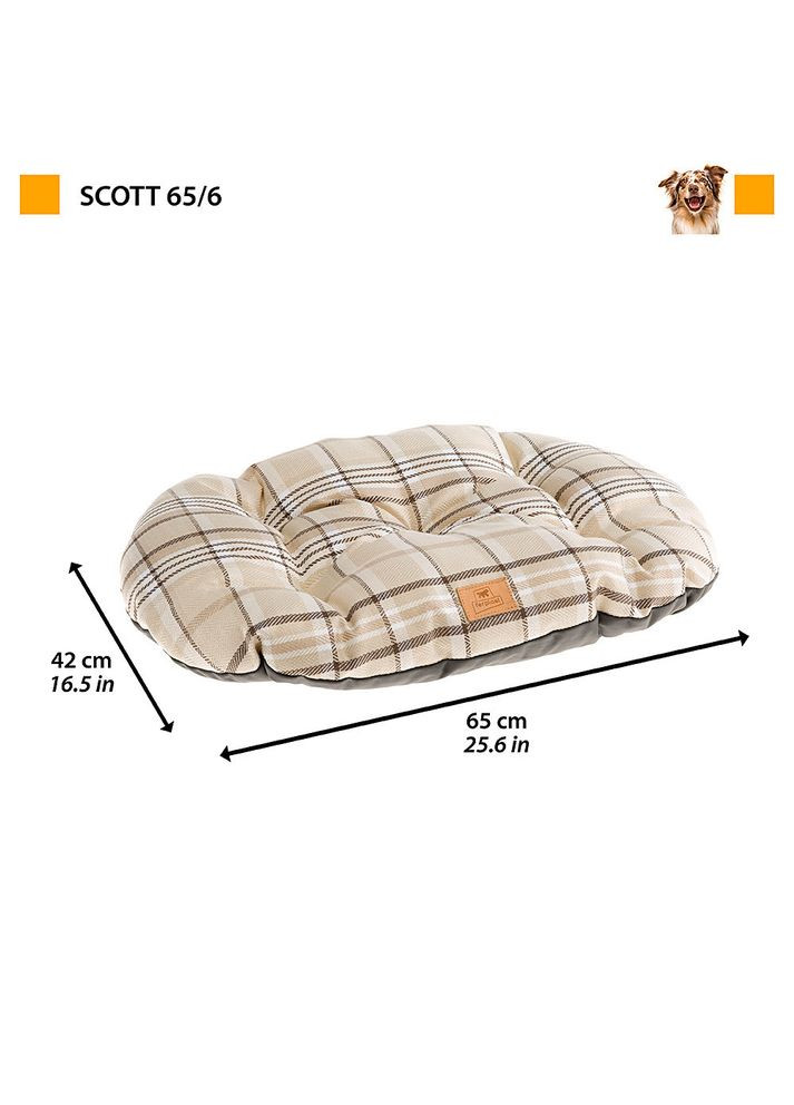 Подушка - м'яке місце для котів і собак Scott (Ферпласт Скот) 65 х 42 см - SCOTT 65/6, Бжевий Ferplast (297511383)