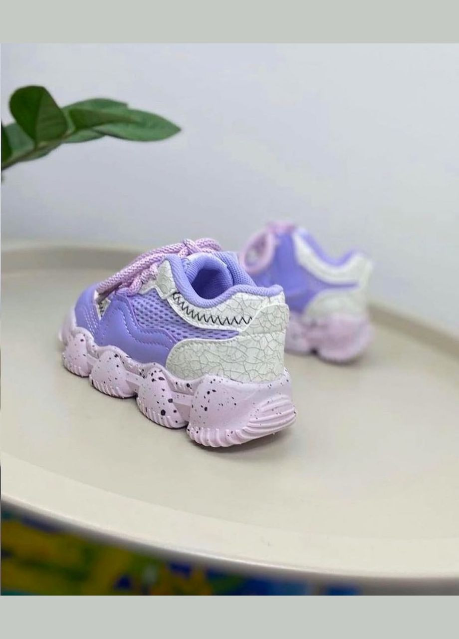 Рожеві всесезонні дитячі кросівки фіолетові 800 No Brand