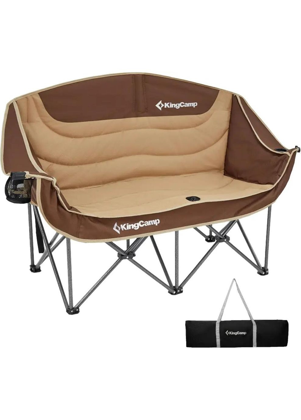 Кресло разложенное Canna C20 Plus Khaki/Coffee KingCamp (356504639)