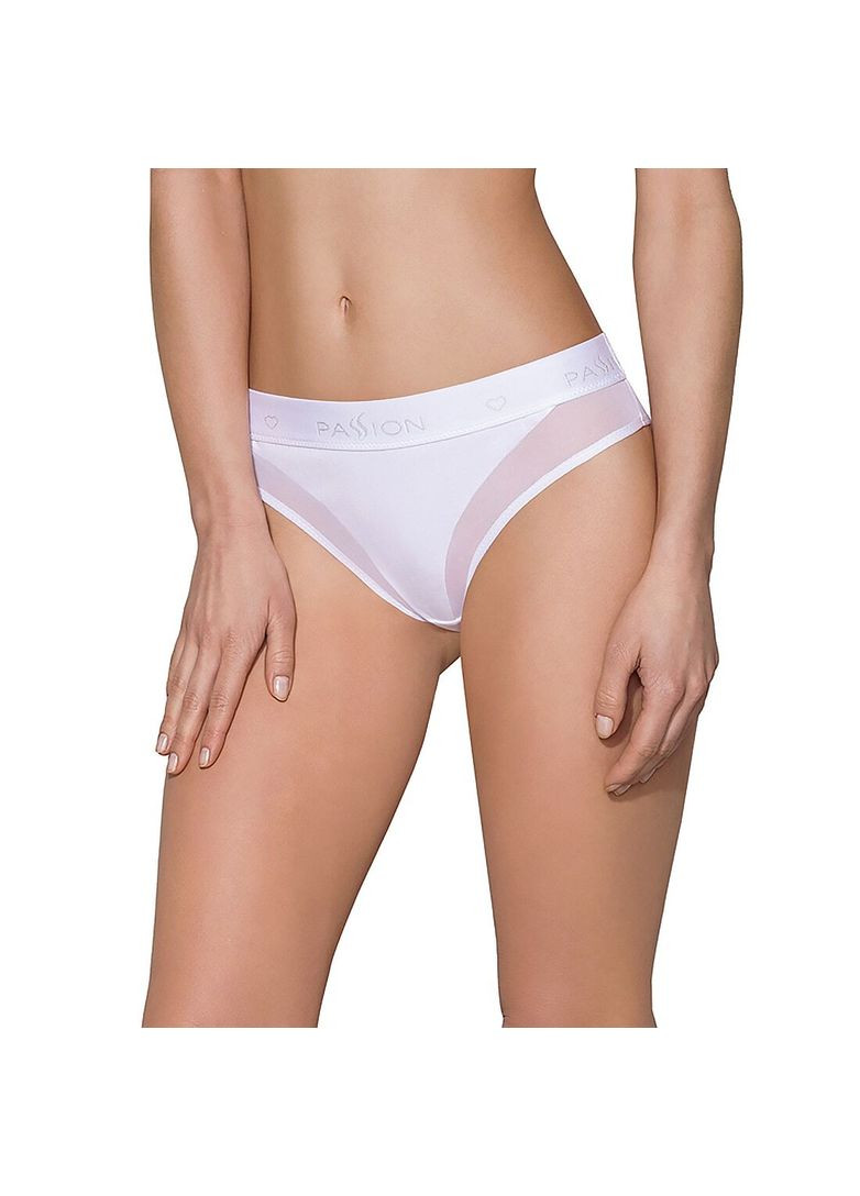 Комбинированный демисезонный трусики с прозрачной вставкой ps002 panties m, white Passion