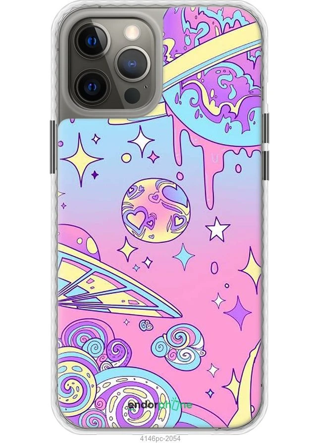 Чехол на iPhone 12 Pro Max Розовая галактика "4146pc-2054-70447" Endorphone (366381444)