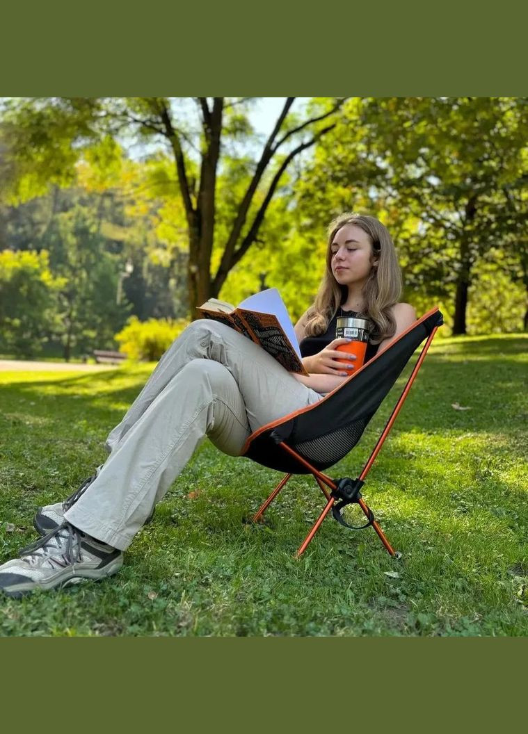 Кемпинговое кресло Compact, 50x58x56 см, Black/Orange BaseCamp (334672841)
