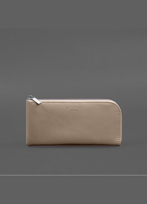 Шкіряний портмоне-купюрник на блискавці 14.1 світло-бежевий (A-028721) BlankNote (328444696)