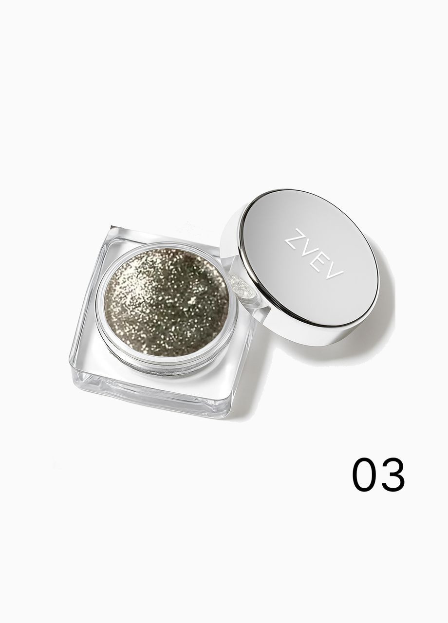 Гелевые тени-спаркл Zvev flash drill polarized eye shadow Diamond glow 03 China (342059820)