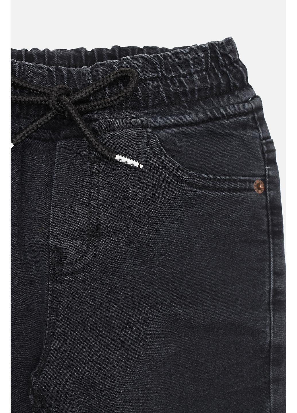 Черные зимние джинсы carrot для мальчика цвет черный цб-00286570 Gocer